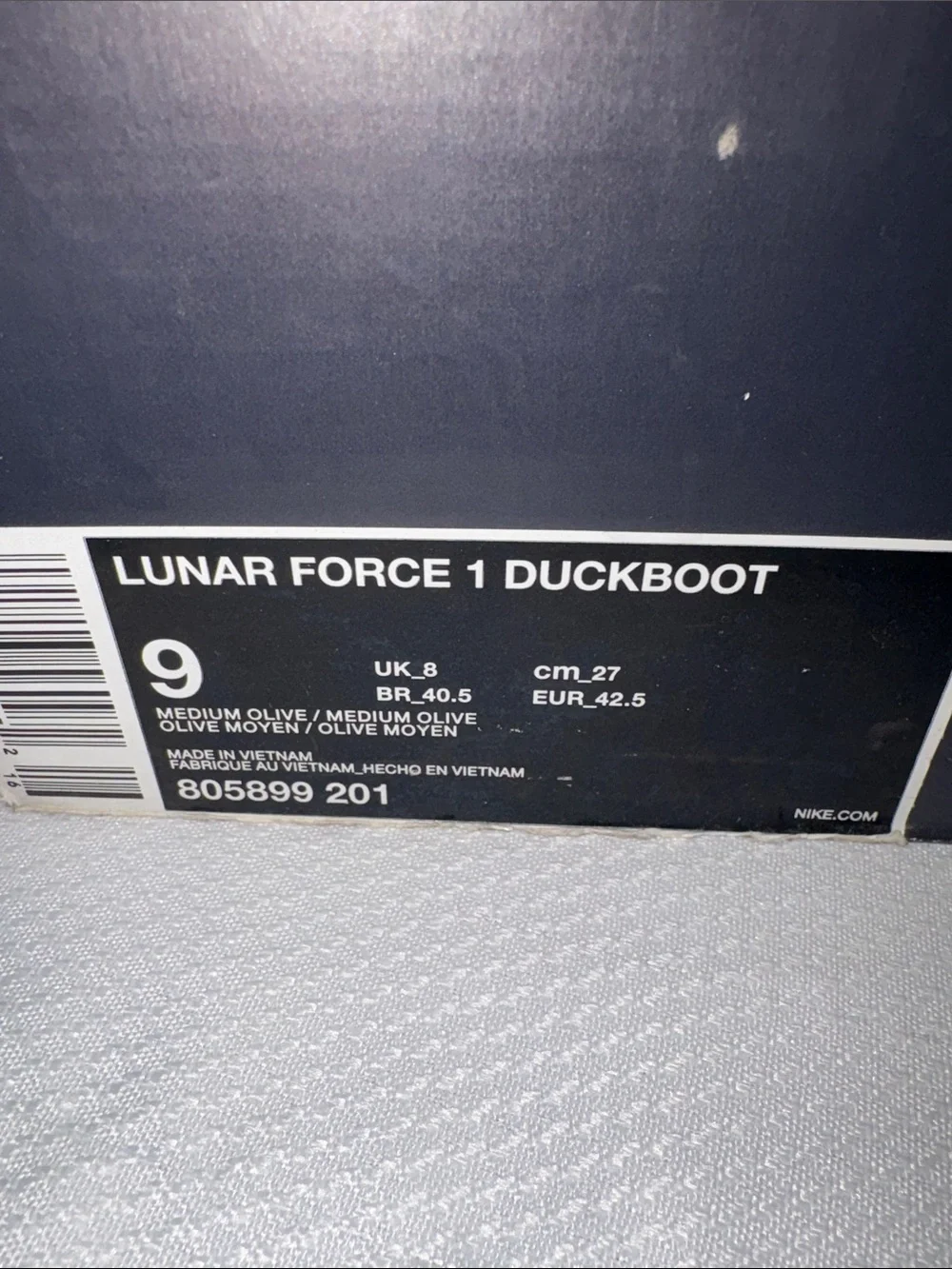 Nike Air Force 1 Olive Green Men’s duck boot Tactical Lace-Up Boots